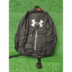 Under Armour Unisex-Adult Hustle Sport Backpack , Black (001)/Silver